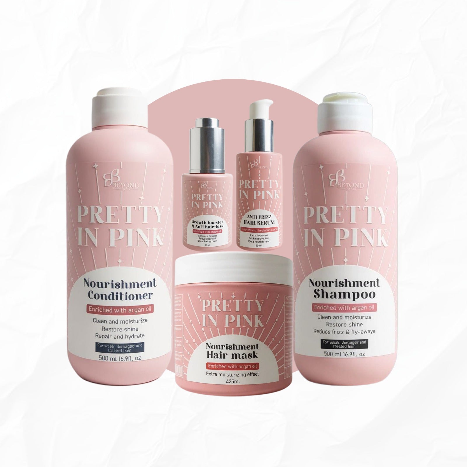 Pretty in Pink hair care set
