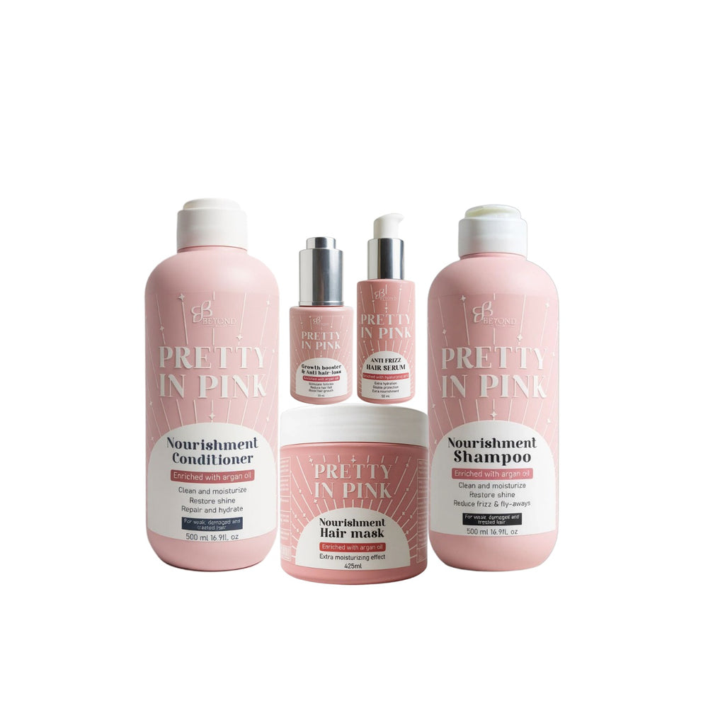 Pretty in Pink hair care set
