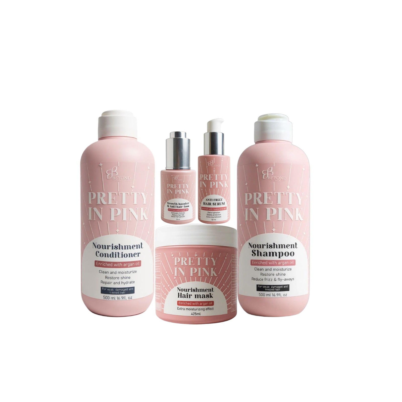 Pretty in Pink hair care set
